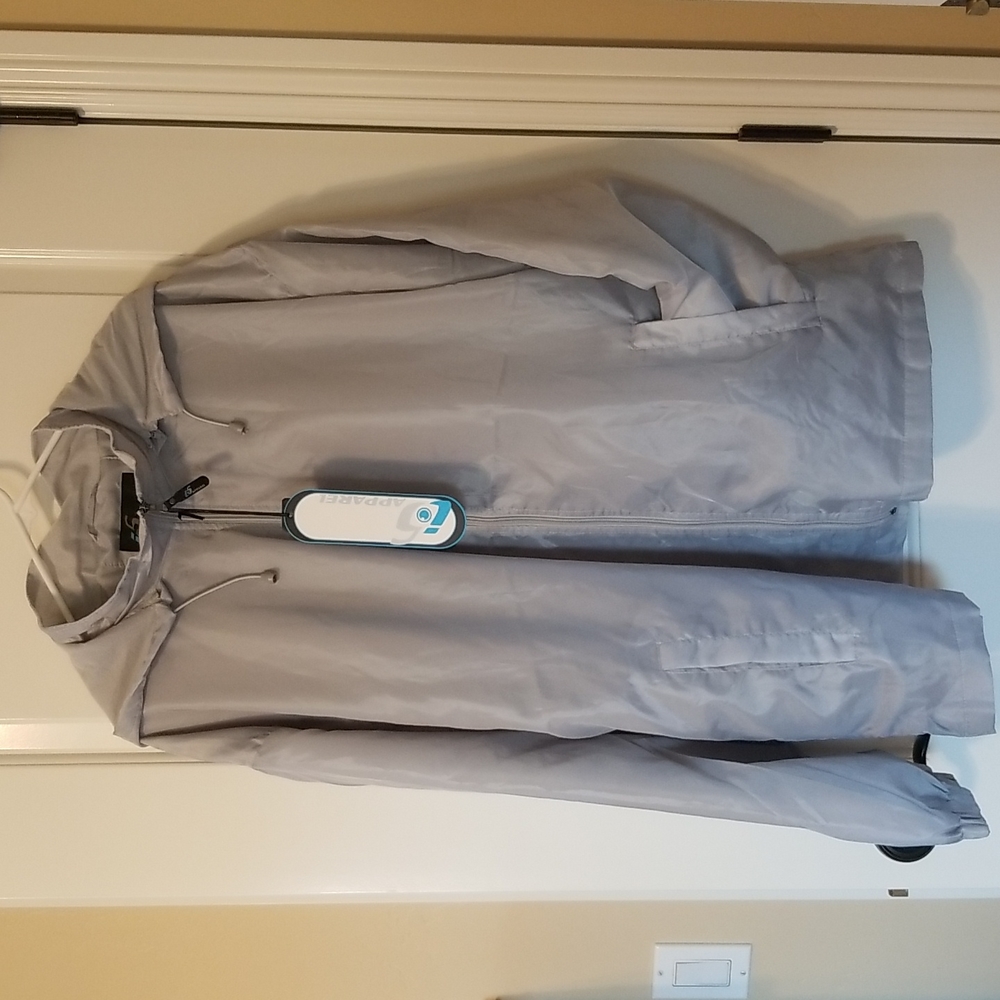 i5 Apparel Men's Hood Stand Up Collar Nylon Jacket Size XXL
